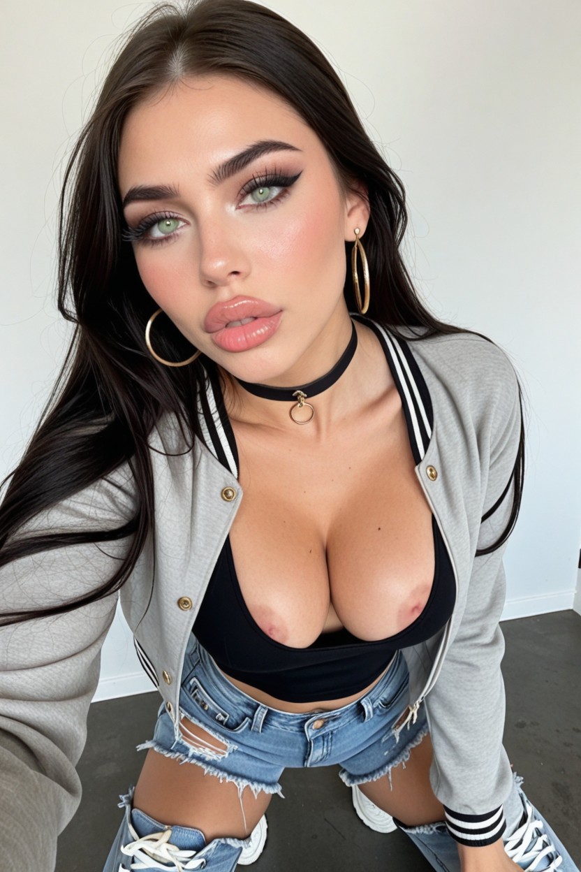 Bubble Butt, Wide Eyes, Wide Hips AI Porn