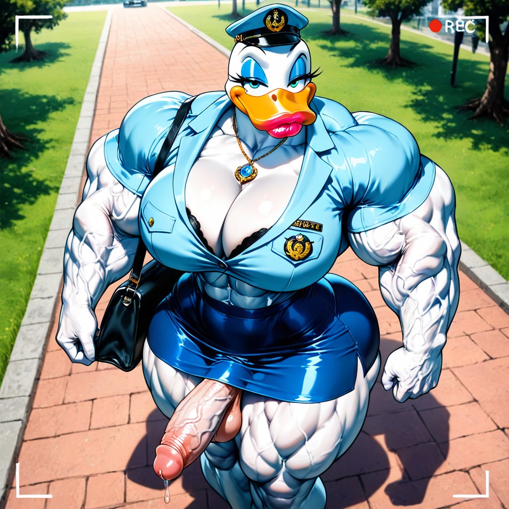 Massive Muscle Delts, Amazon Body, Knees Together Hentai AI Porn