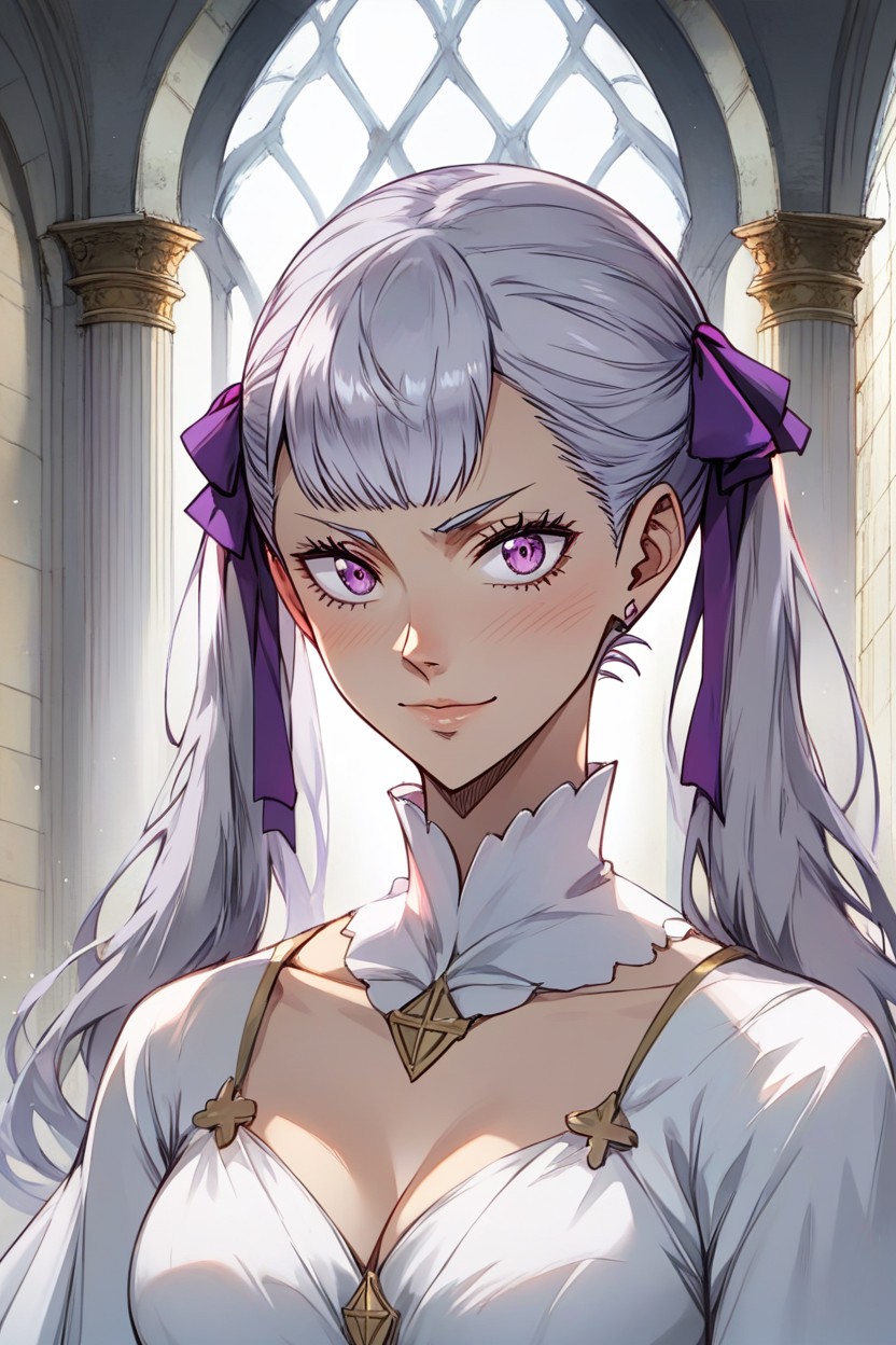 Castle, Hair Ribbon, Noble Dress Hentai AI Porn
