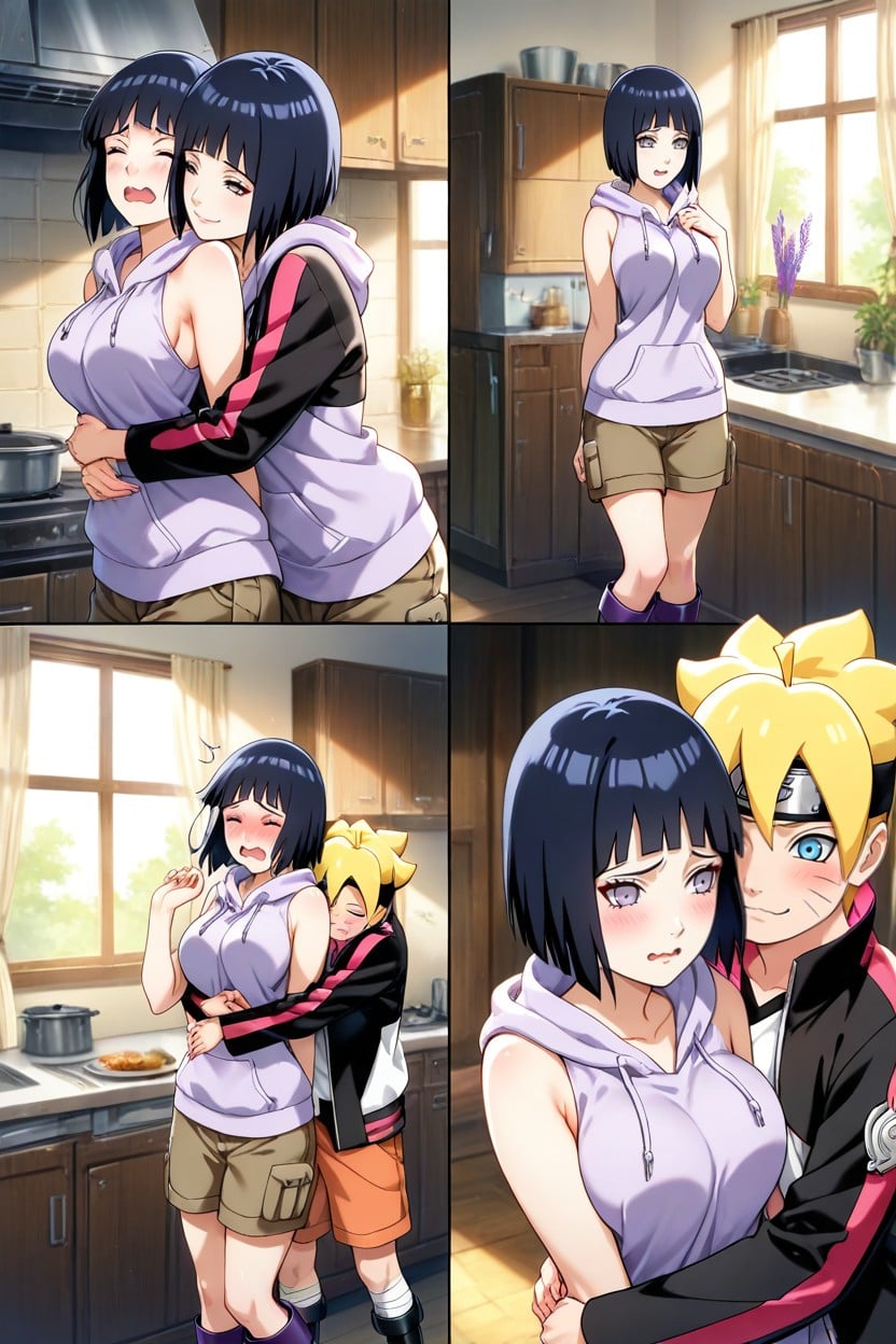 Standing, Kitchen, Dimly Lit Hentai AI Porn