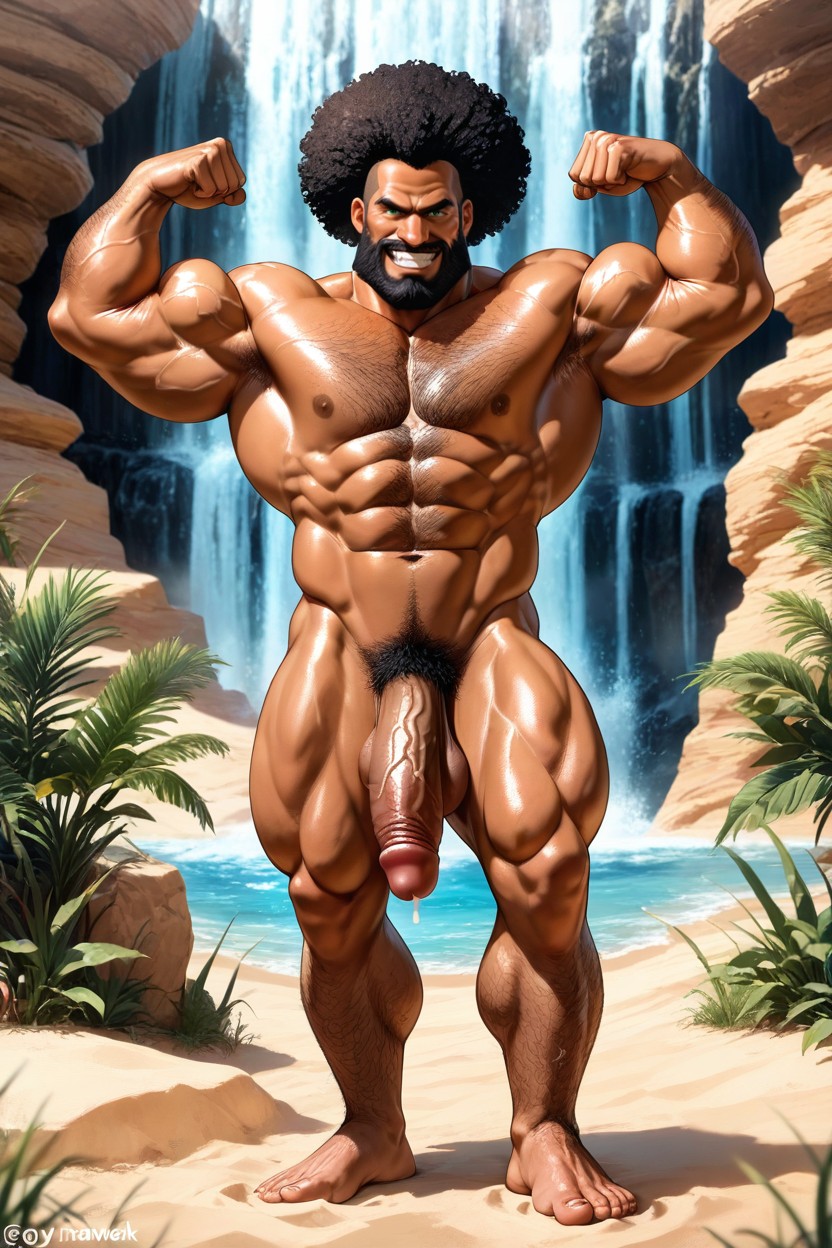 Fit, African, Naked AI Gay Porn