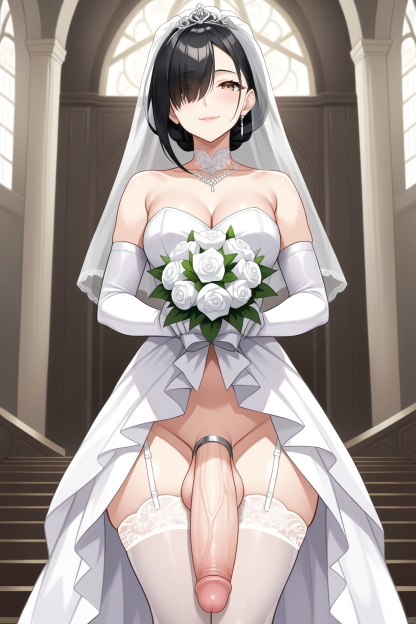 Wedding, Outline, Bang Over Eye Hentai AI Porn