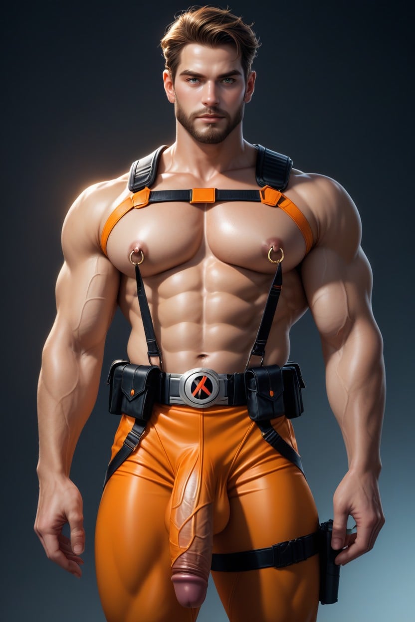 Huge Veiny Bulge, 25+, Massive Pecs AI Gay Porn