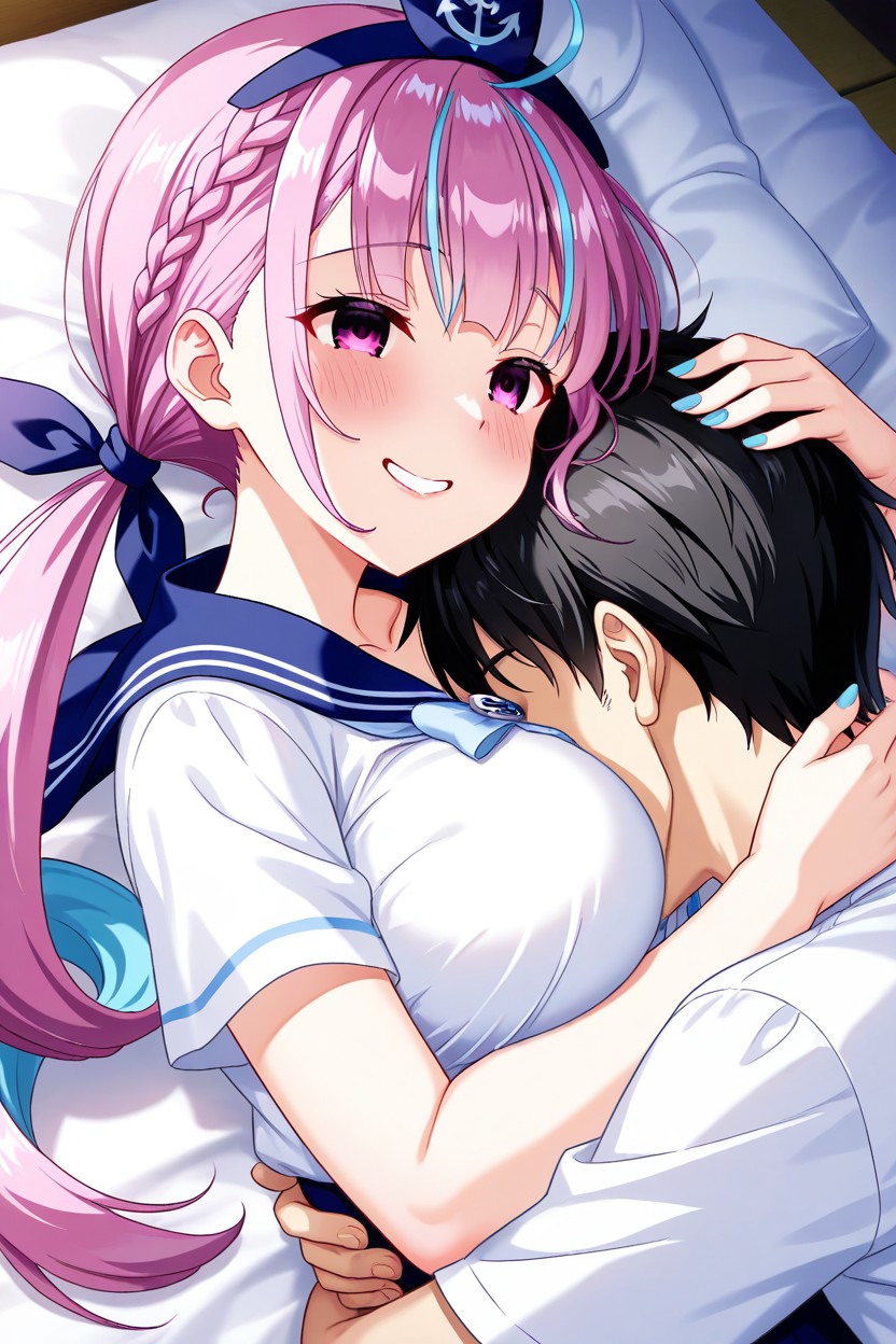 Detailed Face, She Has A Loving Smile, Yandere Ecstasy Smile Hentai AI Porn