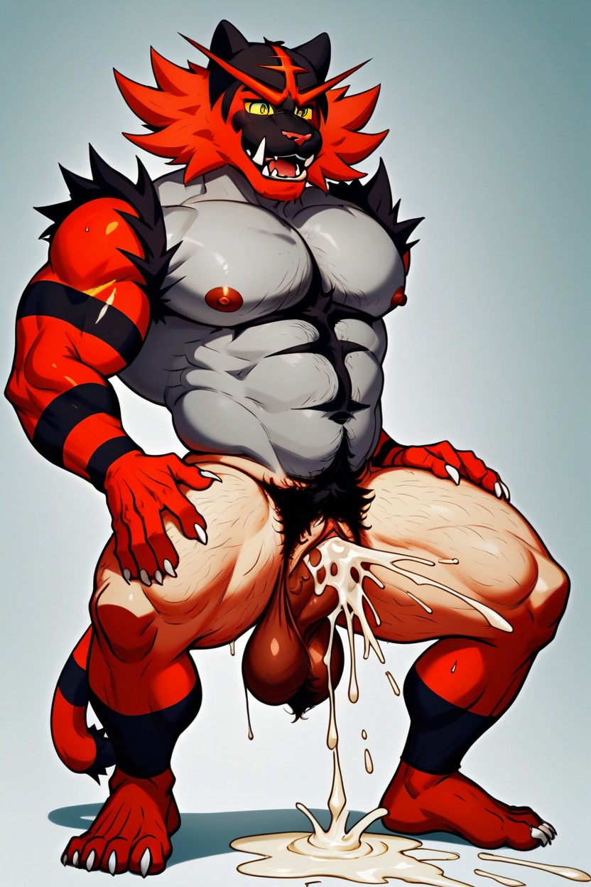 Abundant Cum Drains From Pussy, Incineroar From Pokemon, Trans Man With Extreme Large Claws AI Gay Porn