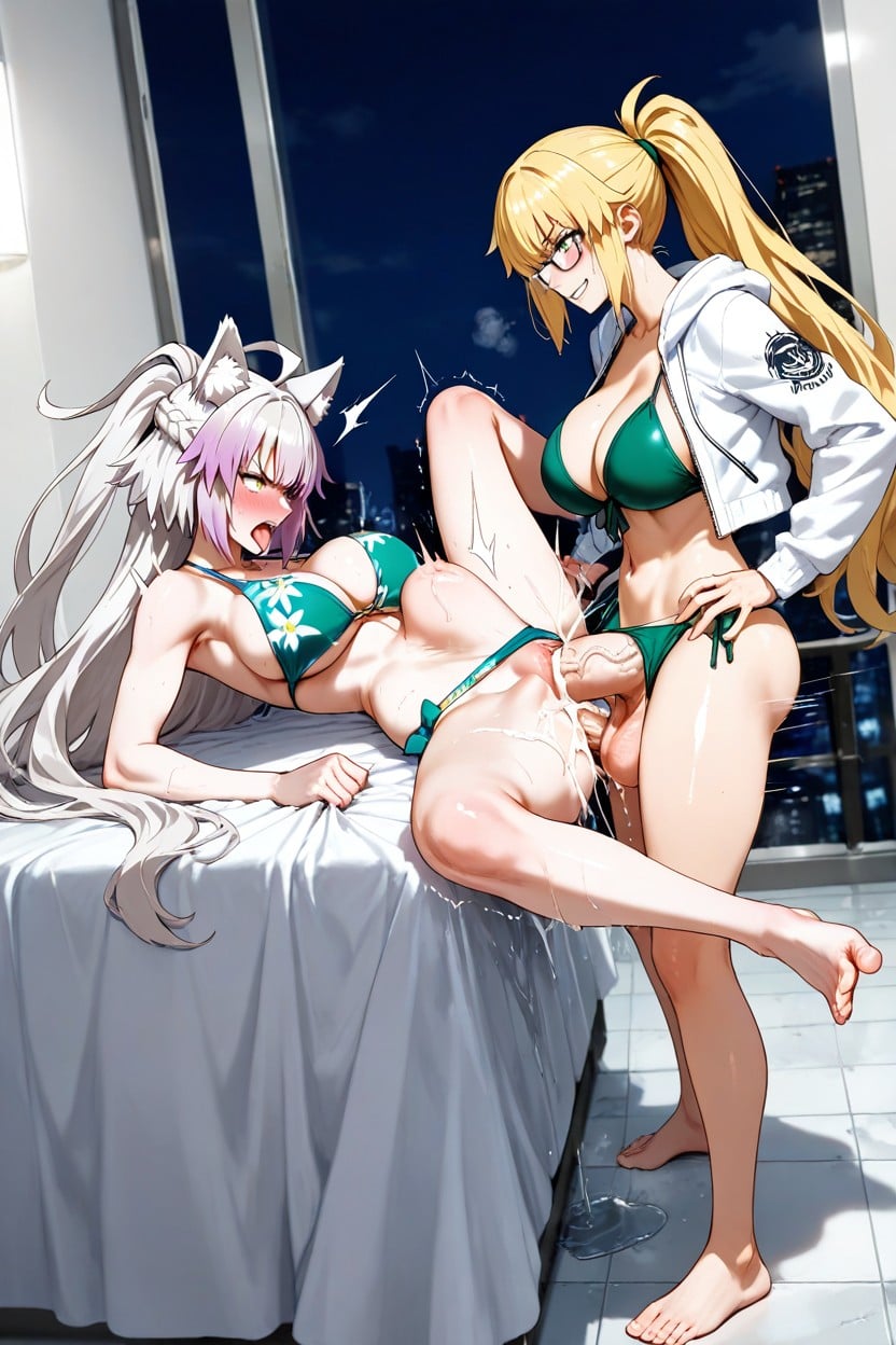 Futanari Pulls Her Hard, Rough Sex, Futanari Is Forcefully Fucking Her Hard Hentai AI Porn