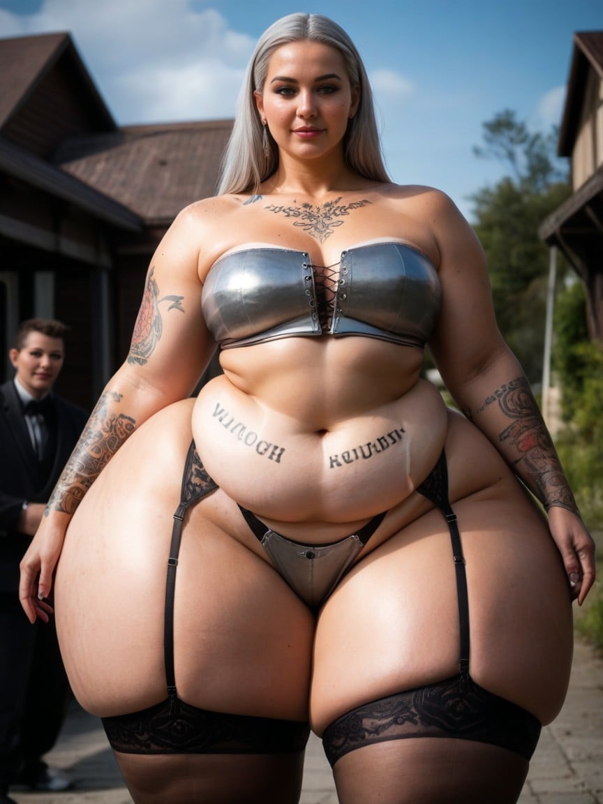 Bottom Heavy, Wide Angle, Extra Fat Tits AI Porn