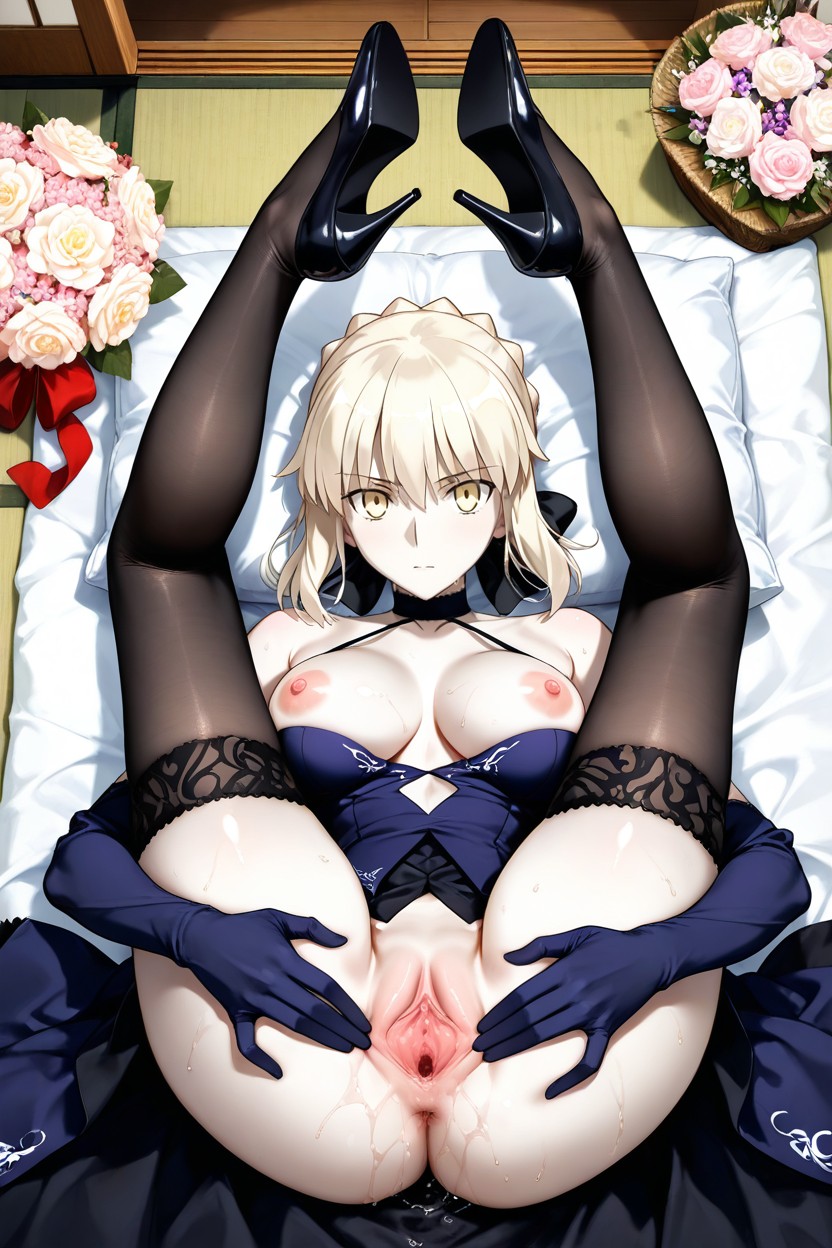 Flashed Her Boobs, Look At Viewer, Overhead Shot Hentai AI Porn