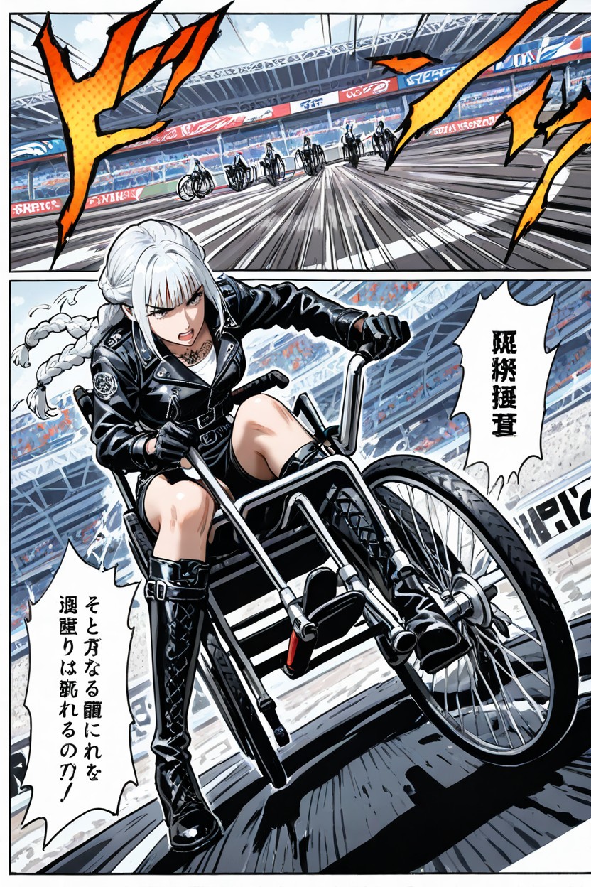 Woman, Dramatic Angle, Comic Layout AI Porn