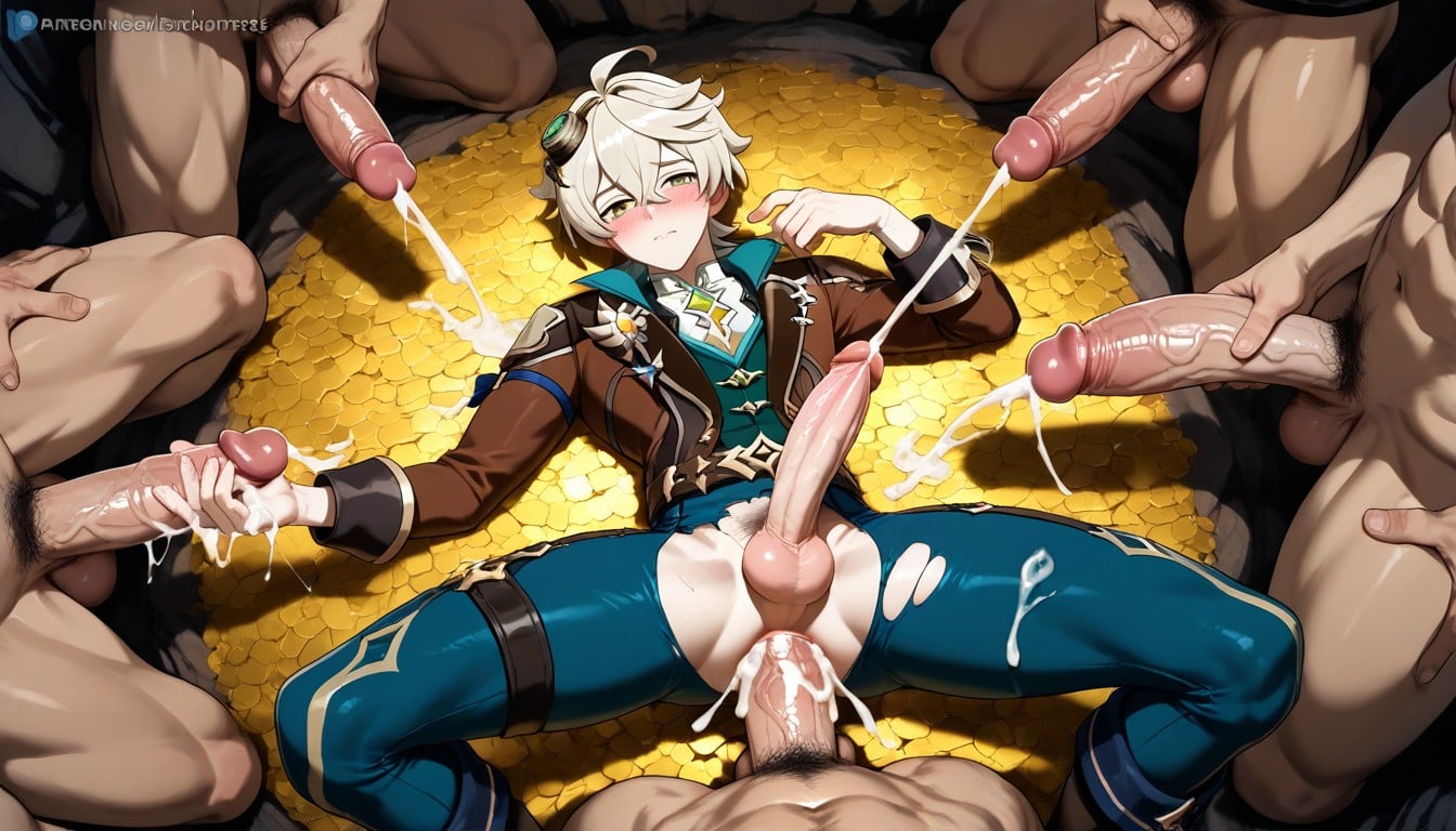 Bennett, Gangbang, Skinny AI Gay Porn