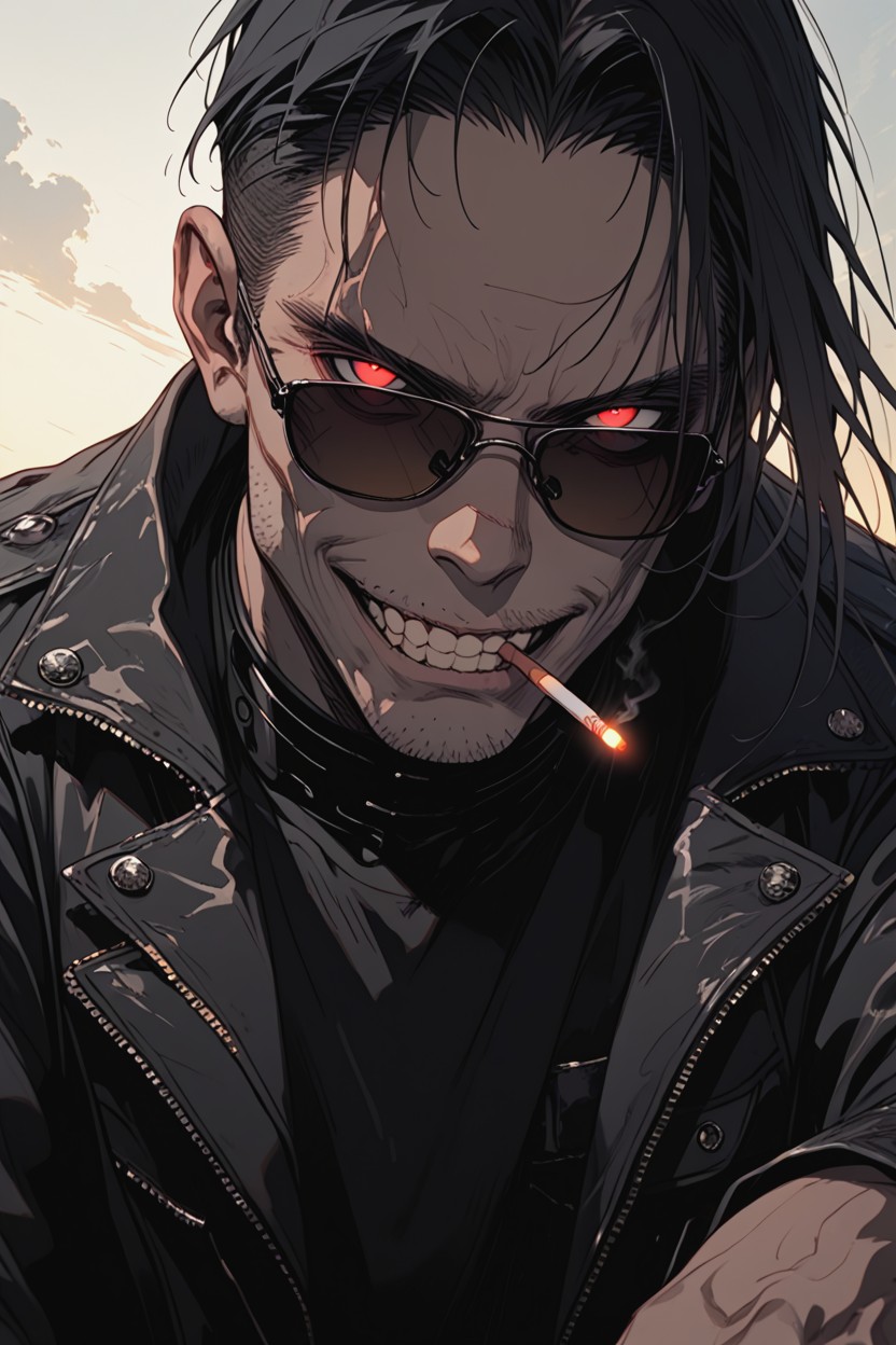 Bottom Up, Light Stubble Beard, Sinister Smile Hentai AI Porn
