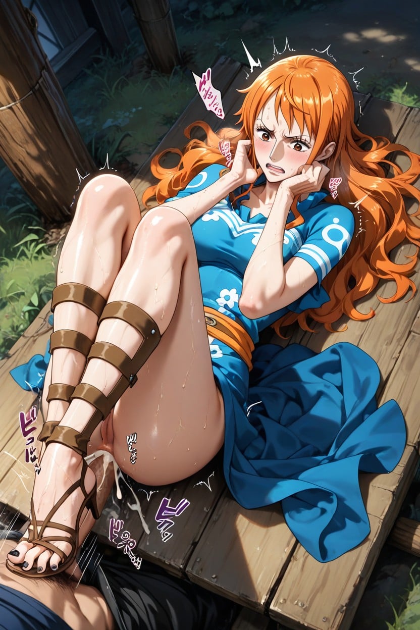 Hyper Detailed Feet, Legs Up, Extremely Long Toes Hentai AI Porn