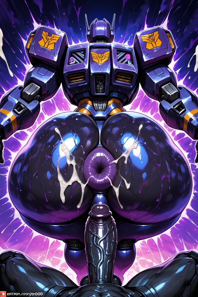 Thick Thighs, Robot, Slut Robot Fucked By Human AI Gay Porn