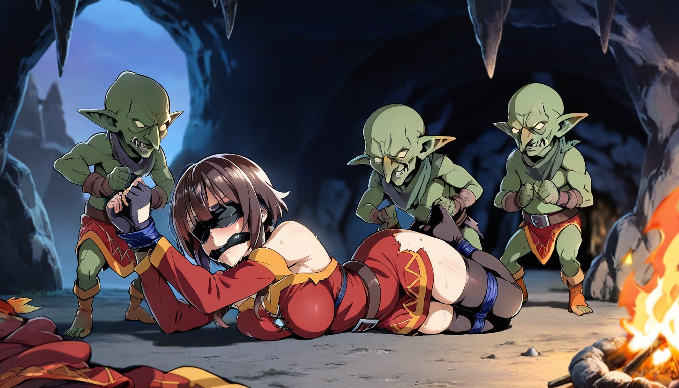 Taller Female, Detailed Eyes, Cave Hentai AI Porn