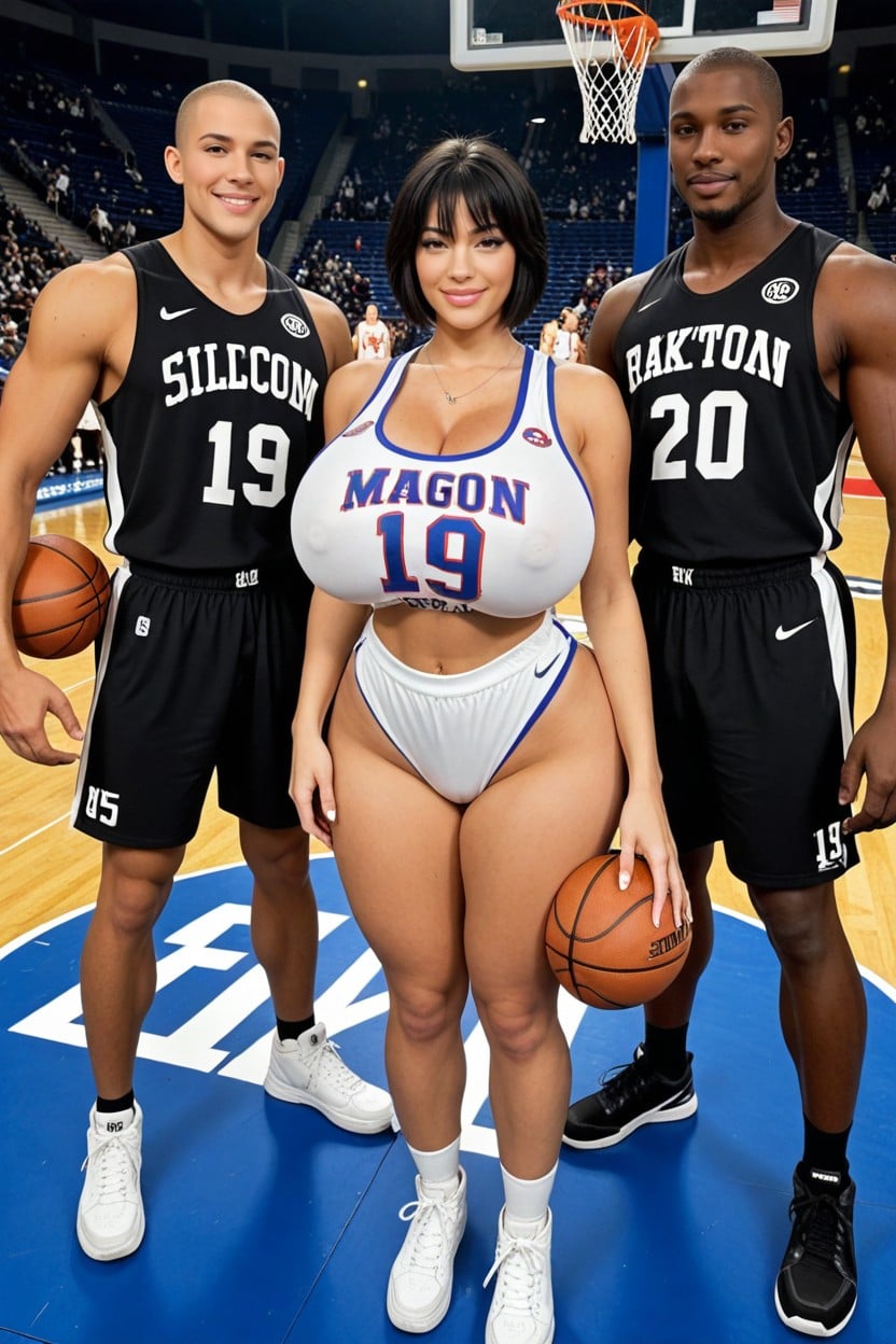 Length Hair, Cleavage, Cameltoe AI Porn