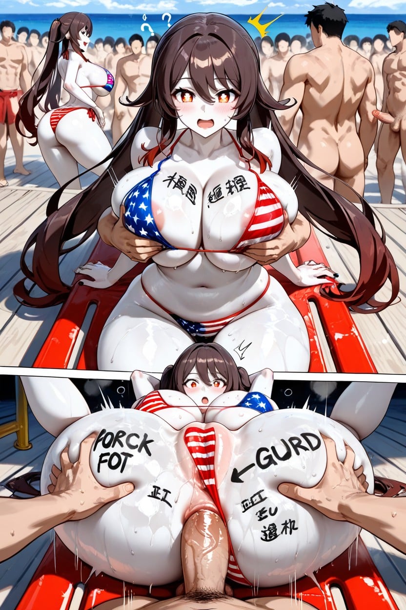 Curved Waist, 25+, White Skin Hentai AI Porn