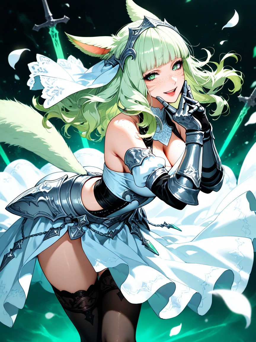 Lily From Final Fantasy Xiv, Other Hand On Hair, 25+ Hentai AI Porn