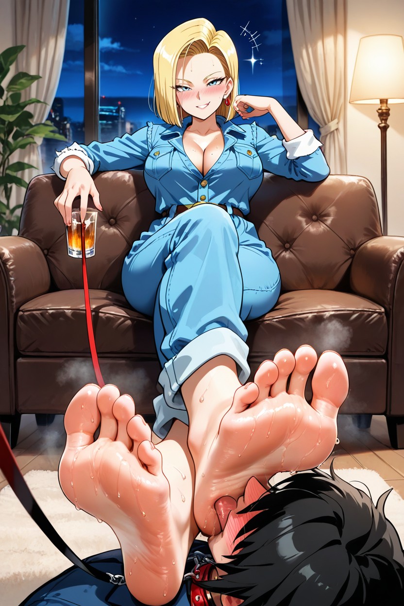 Traviesa, She Holding A Leash, Night Hentai IA