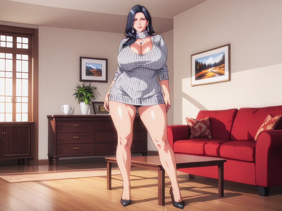 Milf, Model Pose, Largo Porno MILF IA