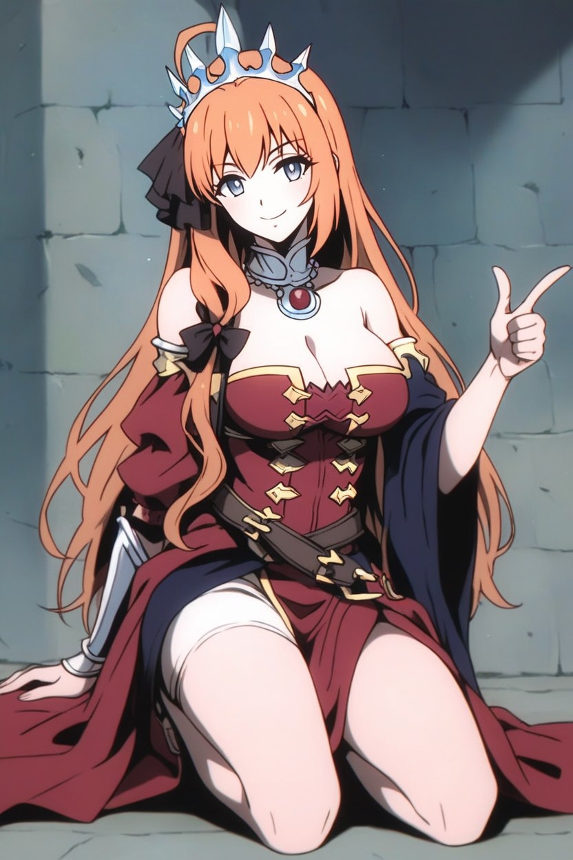 Large Breasts, Single Pauldron, Blue Eyes Hentai AI Porn