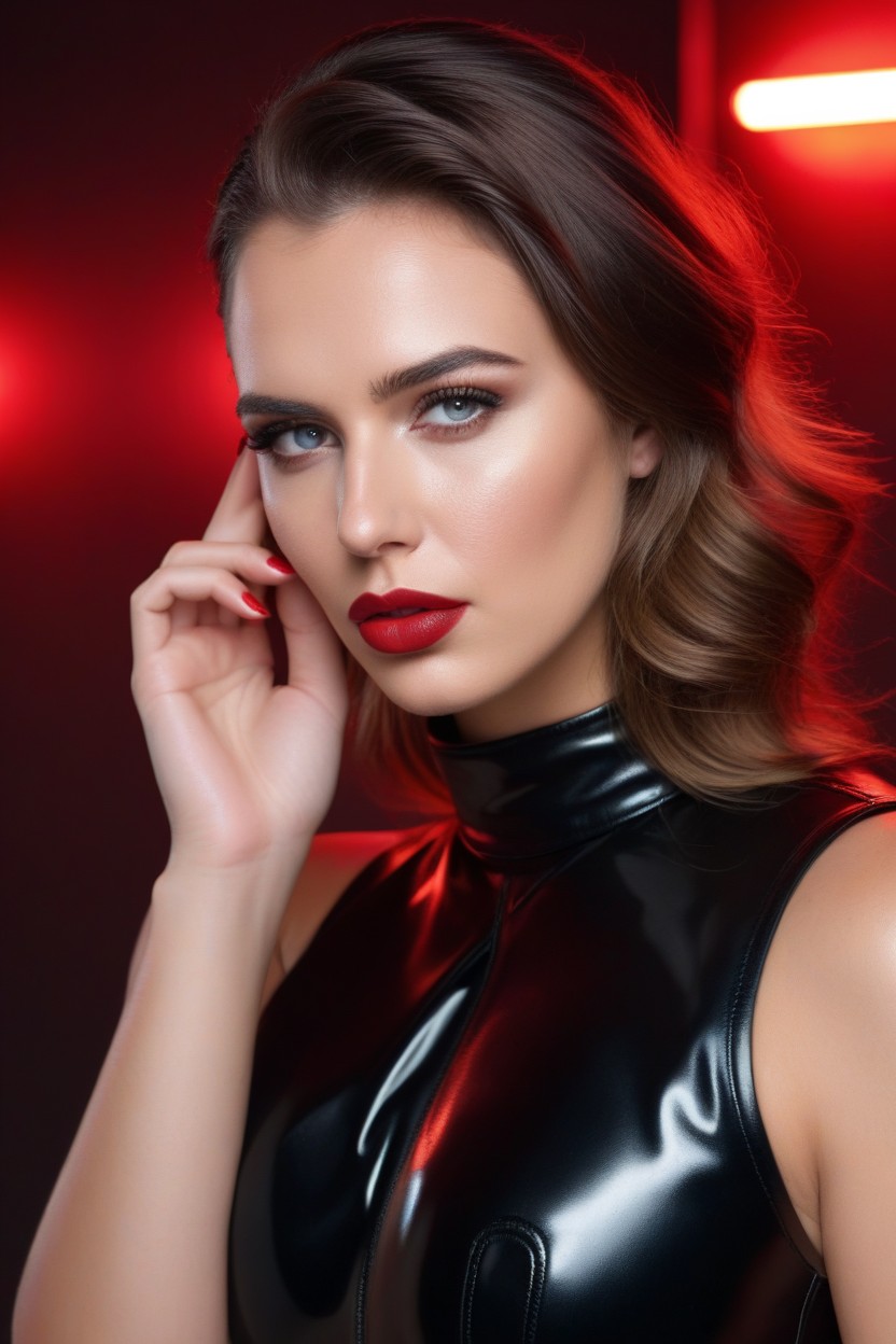 Noir, Strip Style Pussy Hair, Lustful Look AI Porn