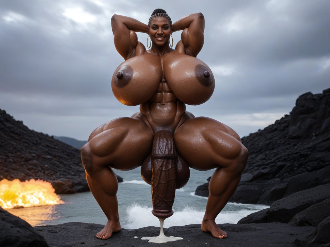 Large Nipples, Gigantic Cock, Thick Cock Shemale AI Porn