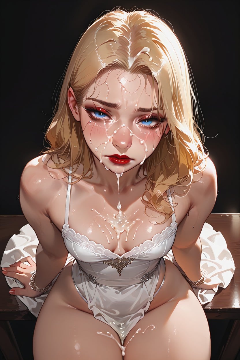 Medium Length, Angle View, Dark Background Hentai AI Porn