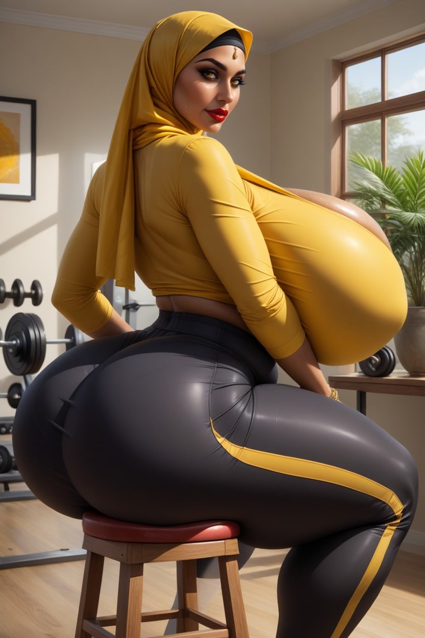 Sweat, Painting, Bloated Chubby Belly Hentai AI Porn