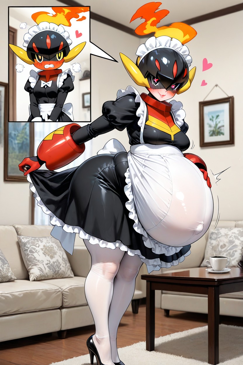 Puffed Cheeks, Medium Ass, Small Ass AI Porn