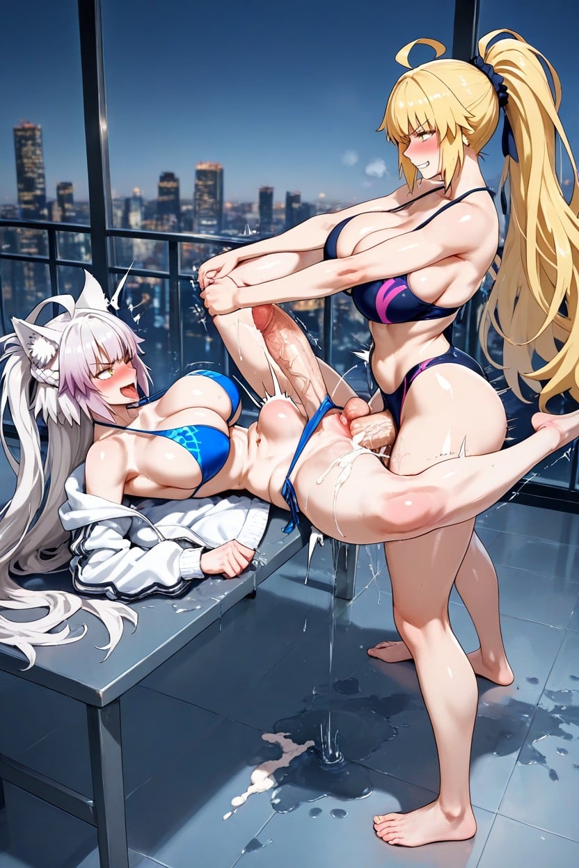 Stomach Bulge, Penis Bumping Stomach, Pénis De Poney Porno IA Hentai