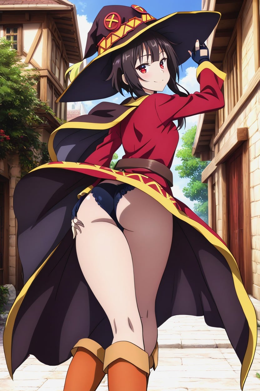 Extremely Thick Thighs, Exhausted, Glowing Eyes Hentai AI Porn