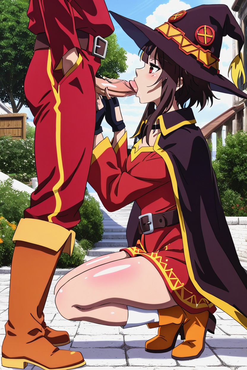 Thigh High Socks, Voluptuous, Reflecting Her Magical Prowess And Quirky Personality Hentai AI Porn