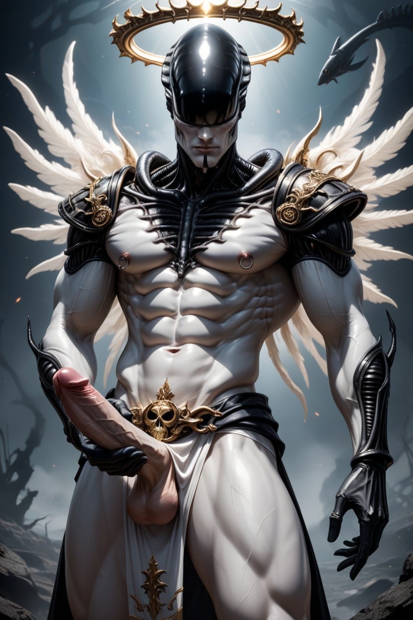 Erect Cock, Helmetless, Show The Hair On His Head Porno IA Gay
