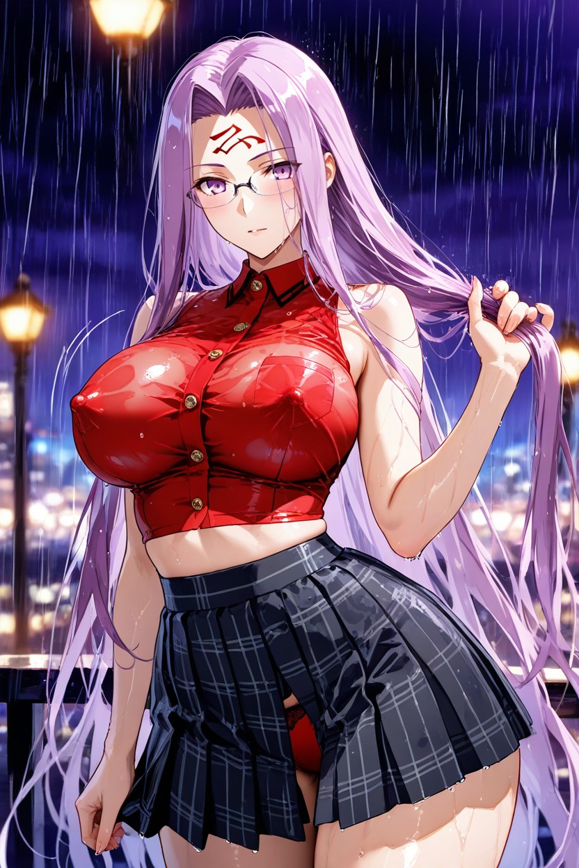 Purple, Red Blouse With Trim, 25+ Hentai AI Porn