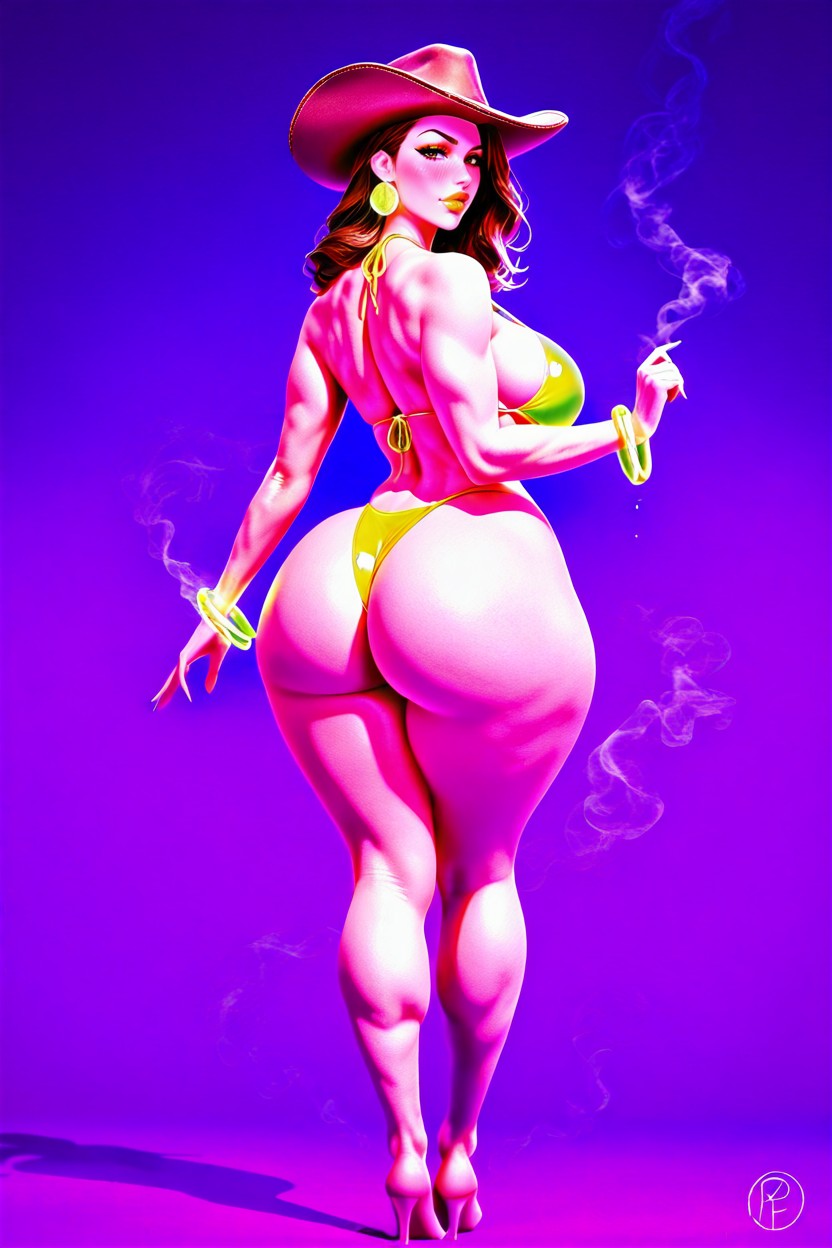 Waist, Full Lips, Super Wide Hips AI Porn