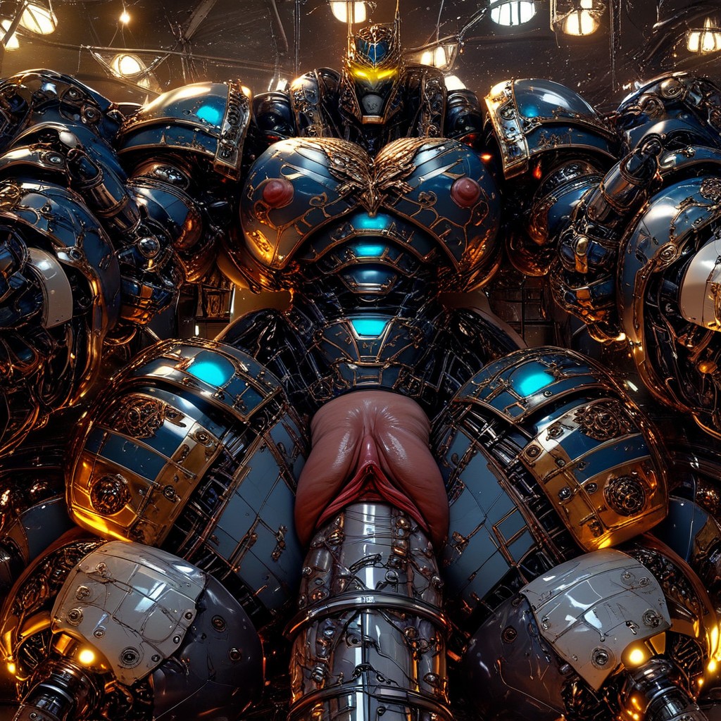 Armor Lights, Puffier, Fucking Machines AI Porn