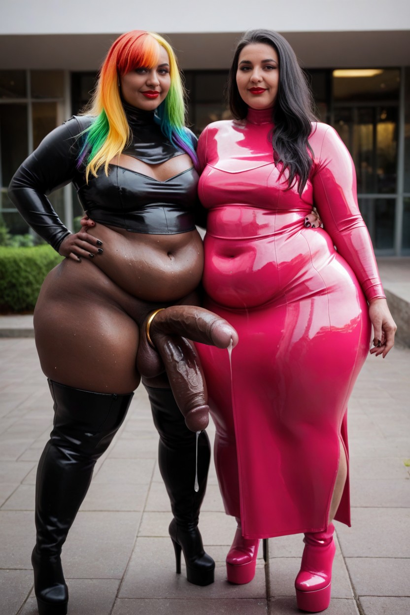 Shiny Pink Latex Dress, Hyper Sweaty, Latex Turtleneck Porno shemale IA
