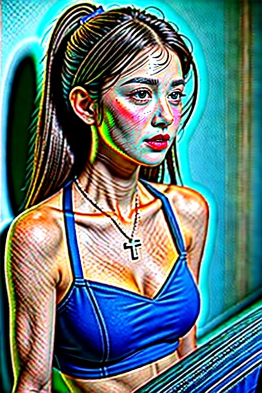 She Wears A, Woman With Long, Large AI Porn