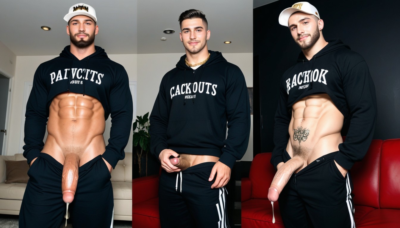 Lean Body, Muscular, Dark Dominant Look Pornografia gay com IA