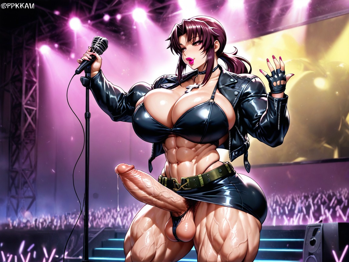 Big Hips, Huge Muscular Arms, Hyper Muscles Porno IA Hentai