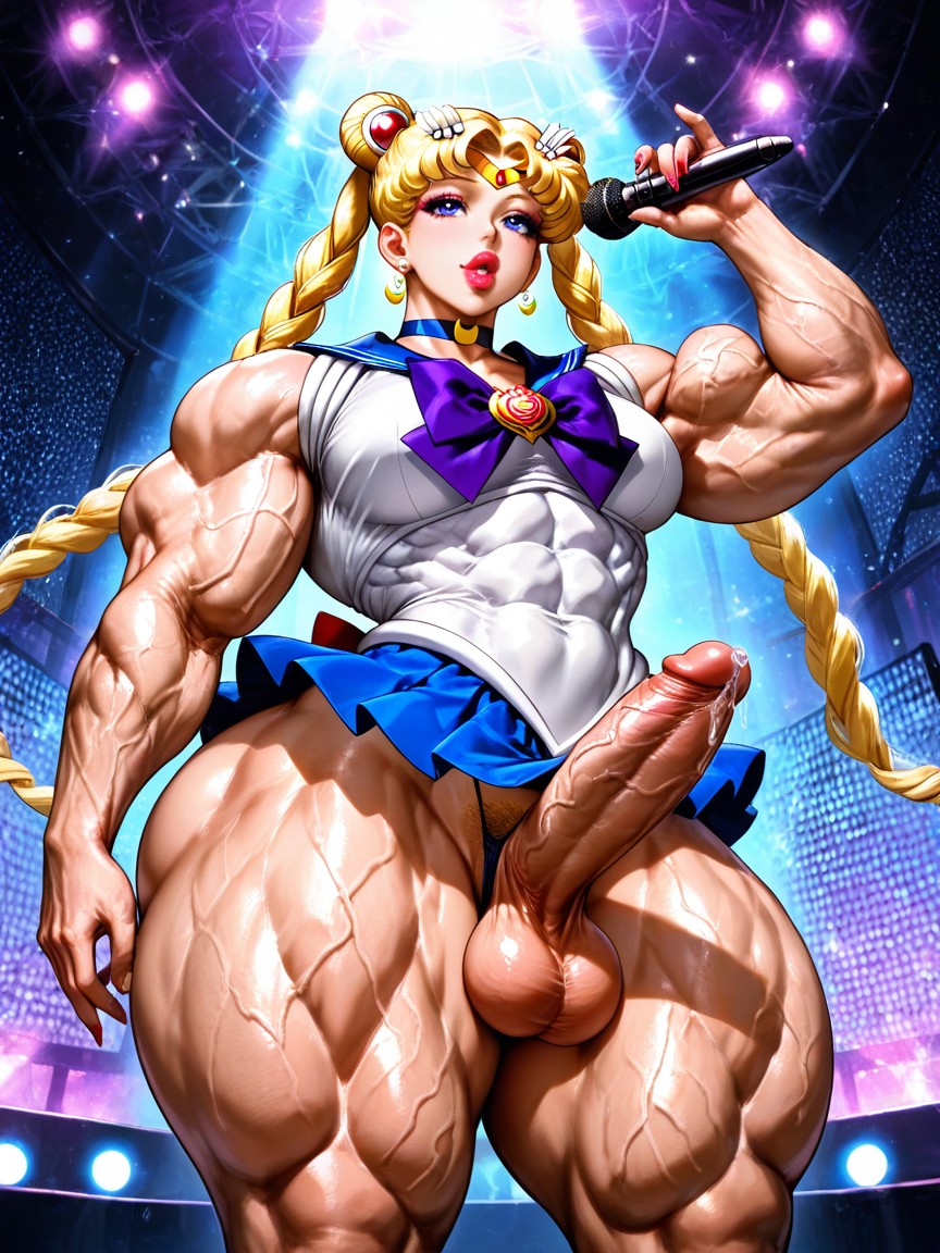 Happy, Abs, Huge Biceps Hentai AI Porn