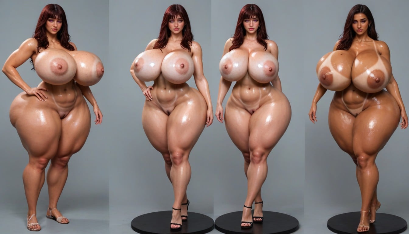 Tan Lines, Sweaty, Topless AI Porn