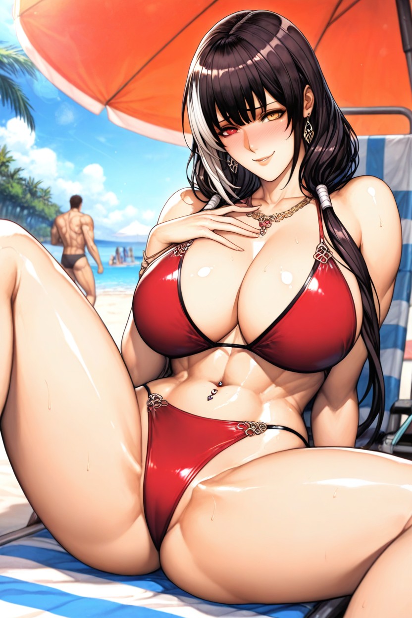 Sitting Down Legs Spread, Self Offering Slut, Amazing Quality Hentai AI Porn