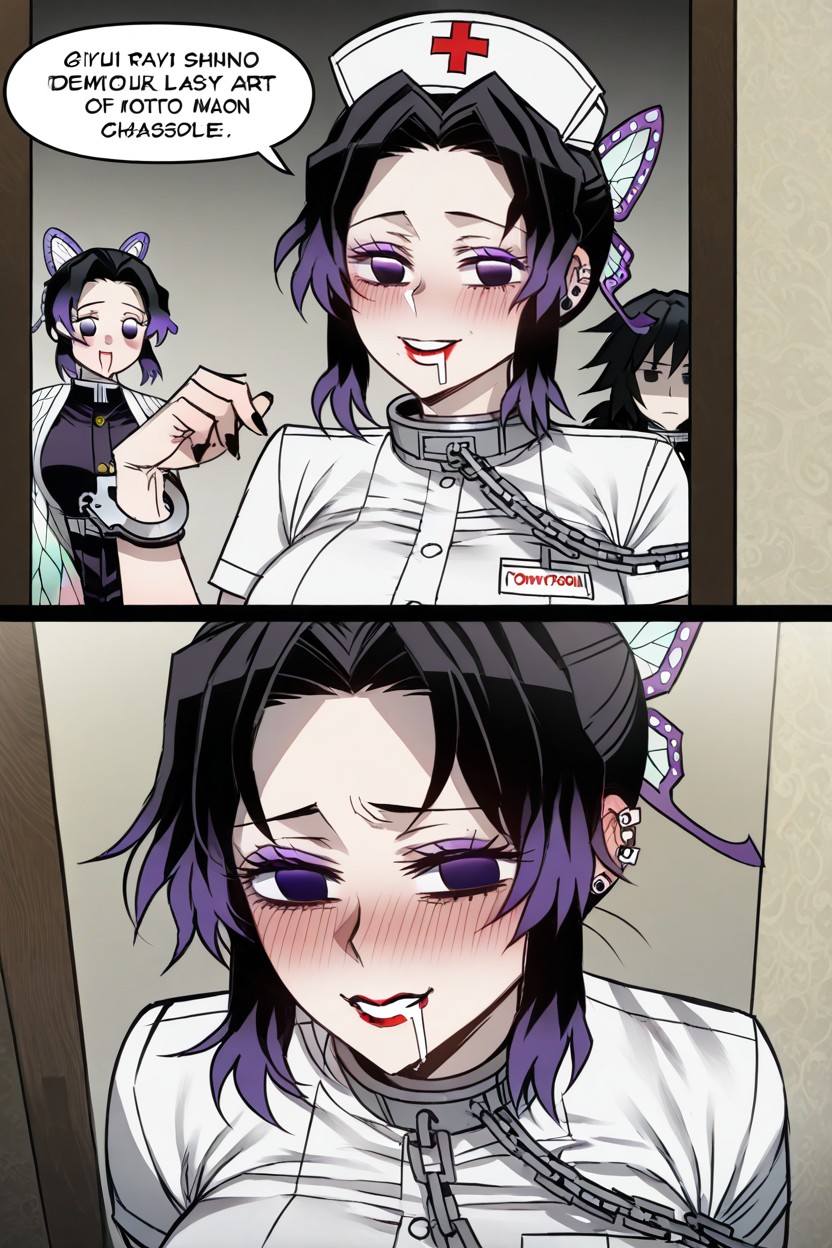 Full Lips, Chain Leash, Empty Eyes Hentai AI Porn