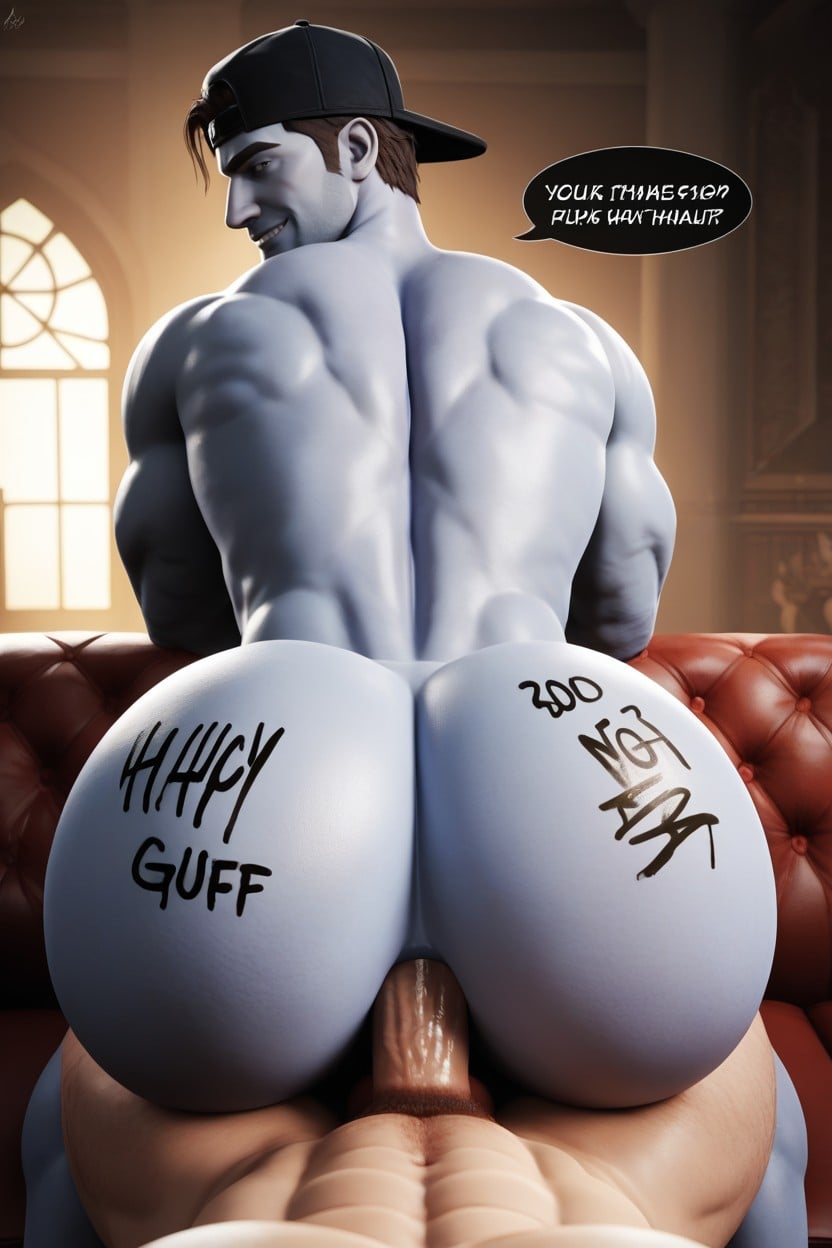 Dom Bottom, Backwards Cap, Round Muscular Jock Ass AI同性戀黃片