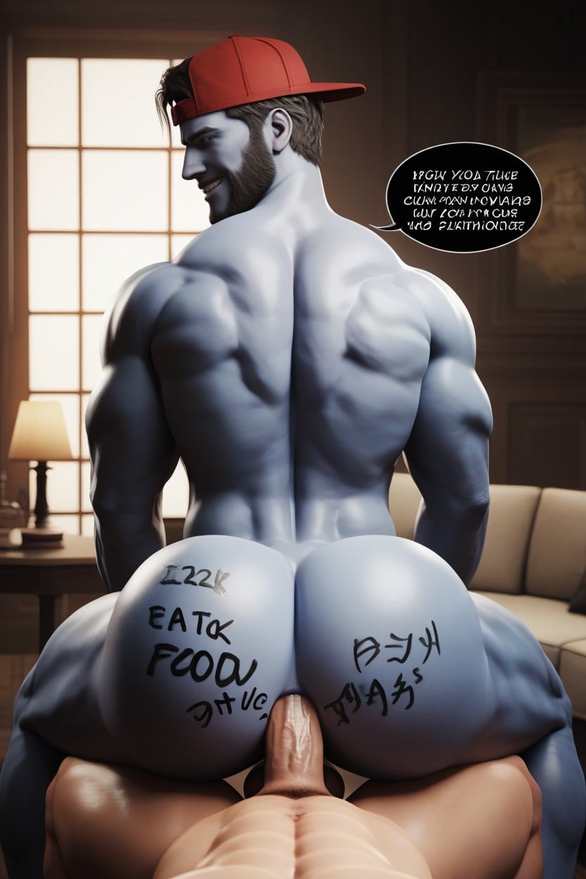 Salon, Muscular, Body Writing On Ass Is The Souls Inside The Straight Male Fraternity Bro Bottom’s Anus Porno IA Gay