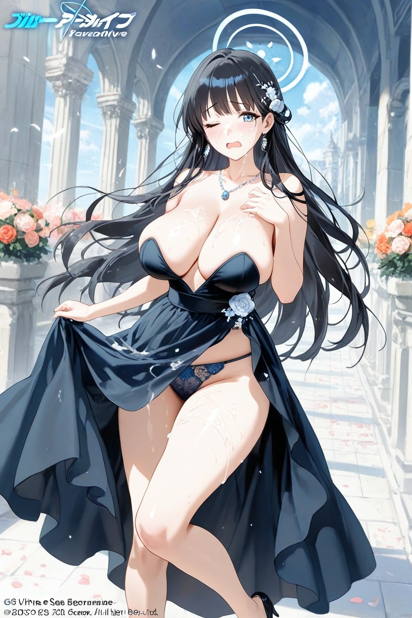 Morning, Natural Breast, Glossy Lips Hentai AI Porn