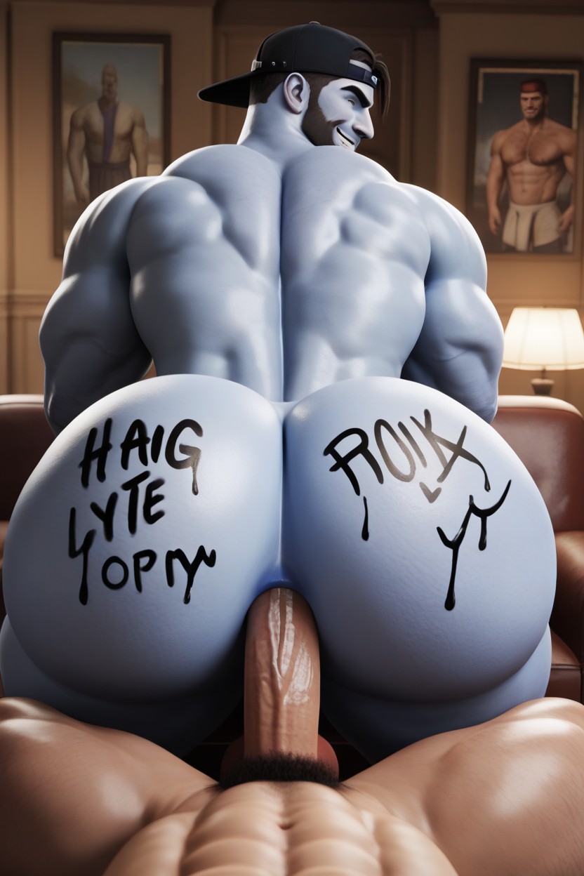 Top Is A Gay Man, Backwards Cap, Masculine Porno IA Gay