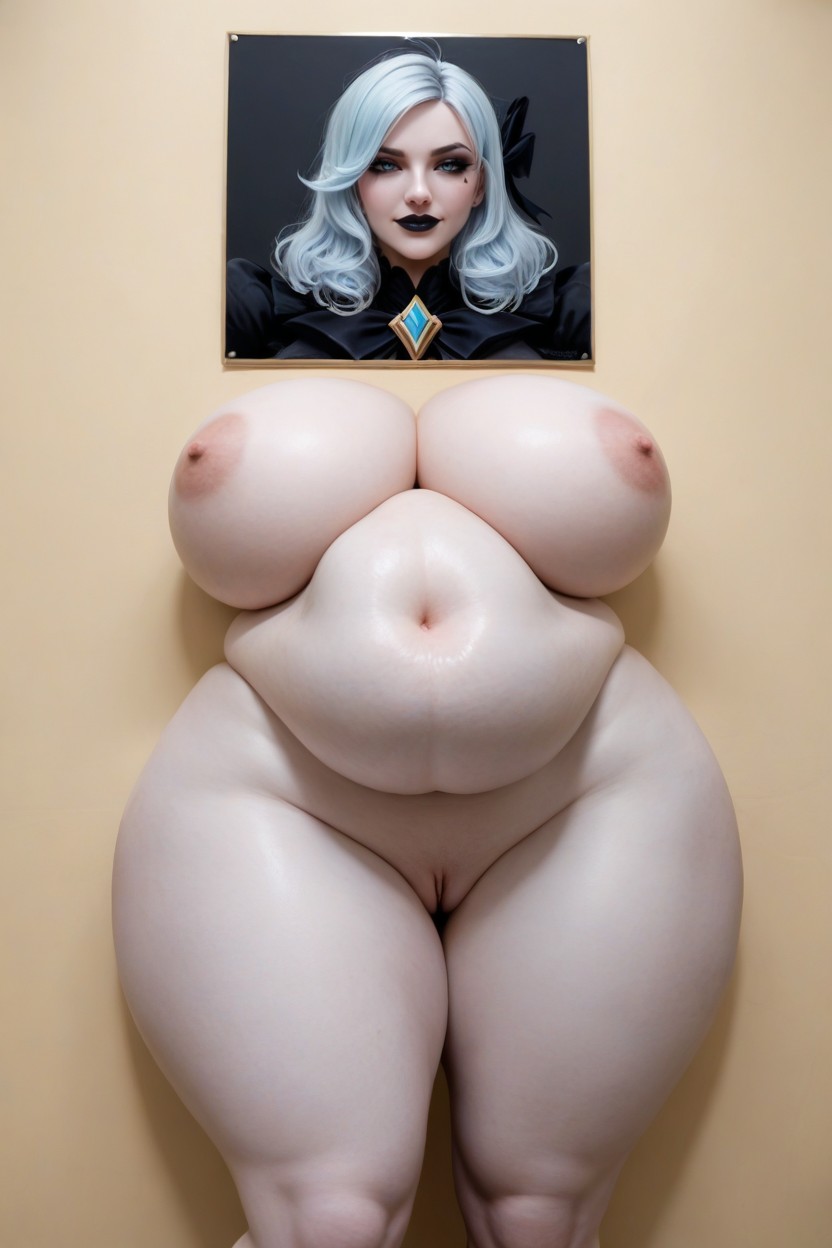 Massive Vore Belly, Gigantic Oversized Colossal Thighs, Simple Black Background Setting AI Porn