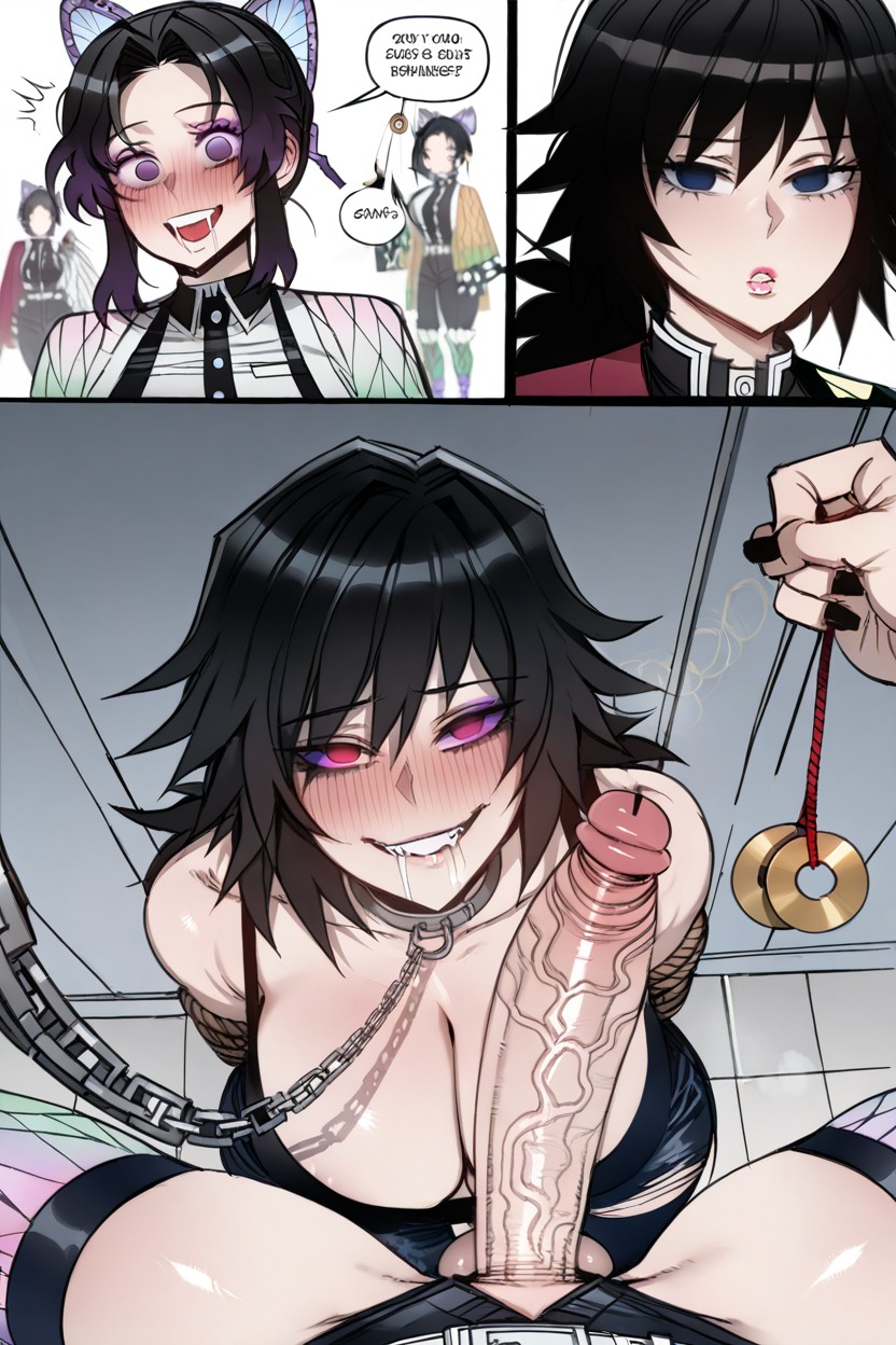 Chain Leash, Drooling, Thick Chains Hentai AI Porn